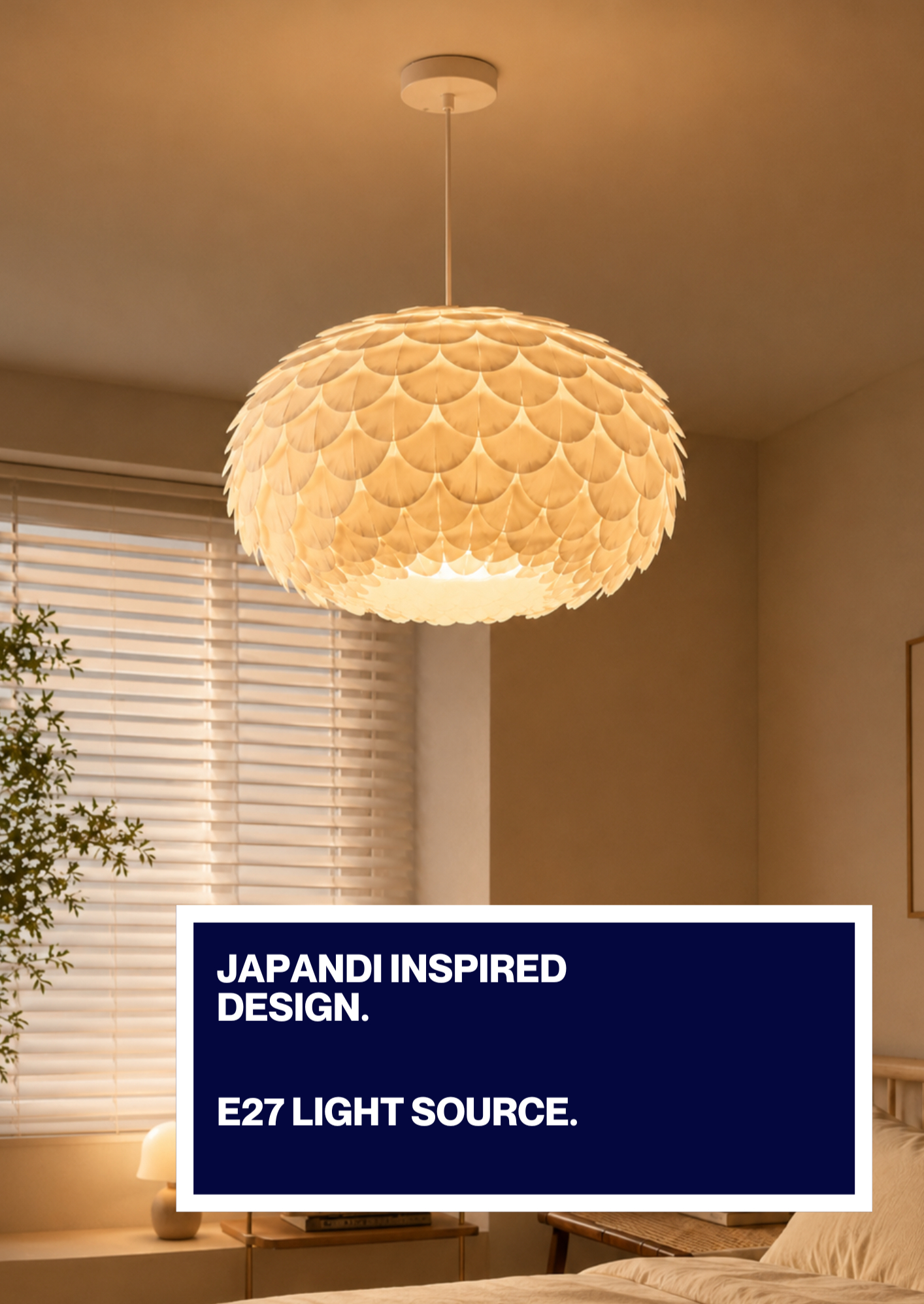 JAPANDI INSPIRED SCALES PENDANT